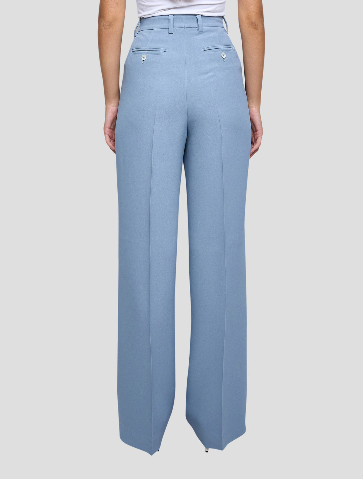 Kiton Light Blue Viscose Acetate Pants Women