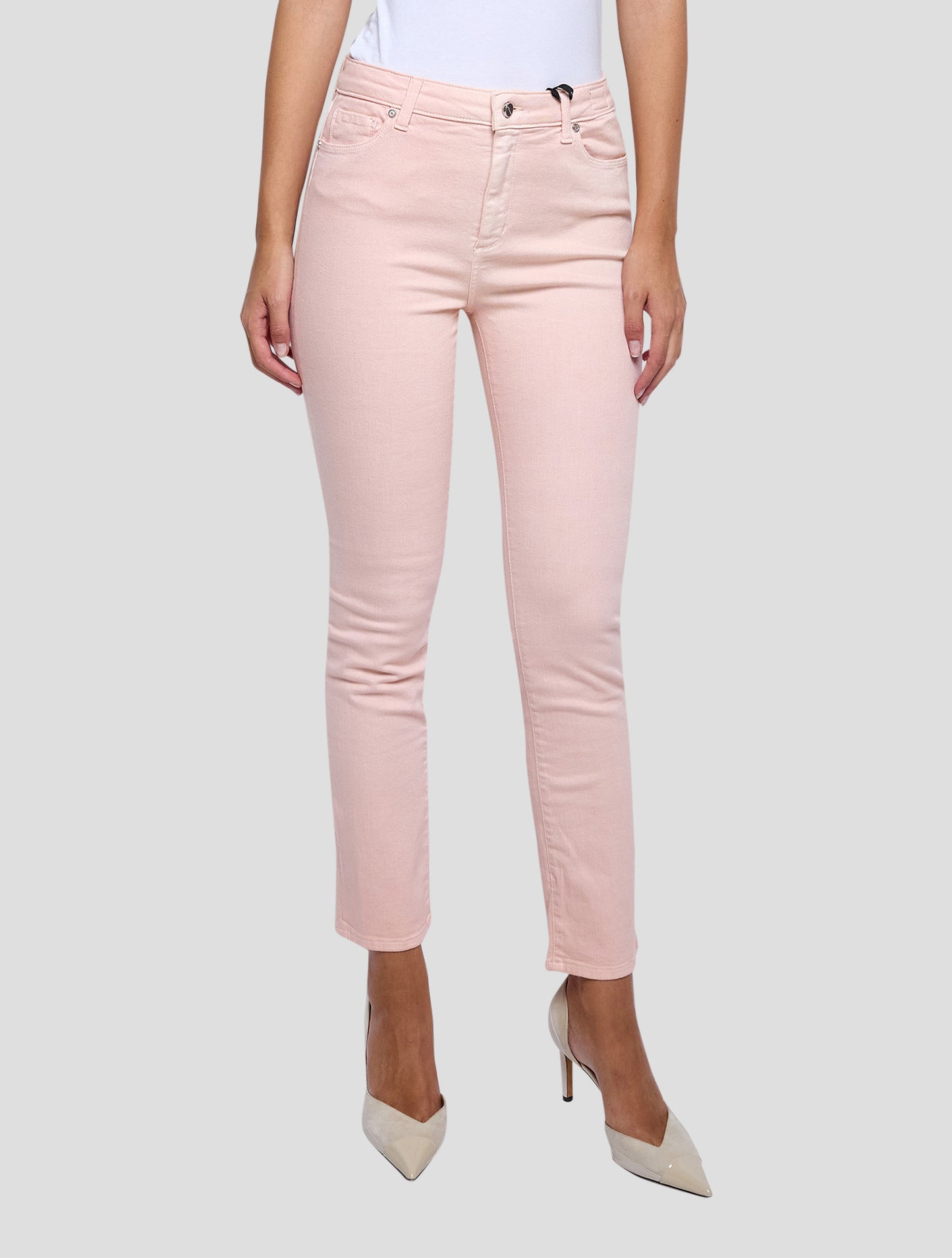 Kiton Pink Cotton Ea Jeans Women