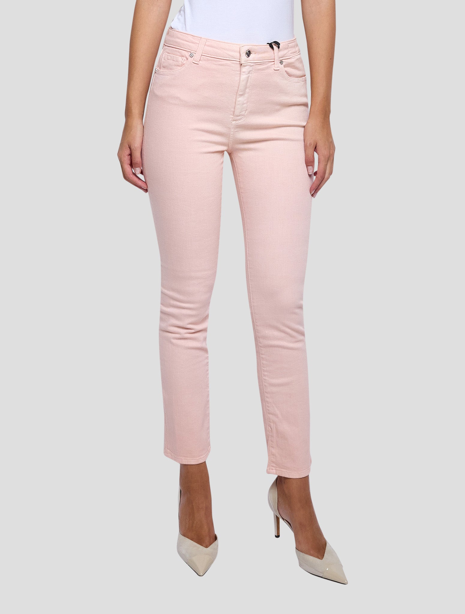 Kiton Pink Cotton Ea Jeans Women