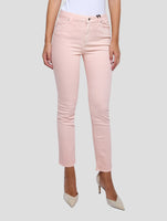 Kiton Pink Cotton Ea Jeans Women