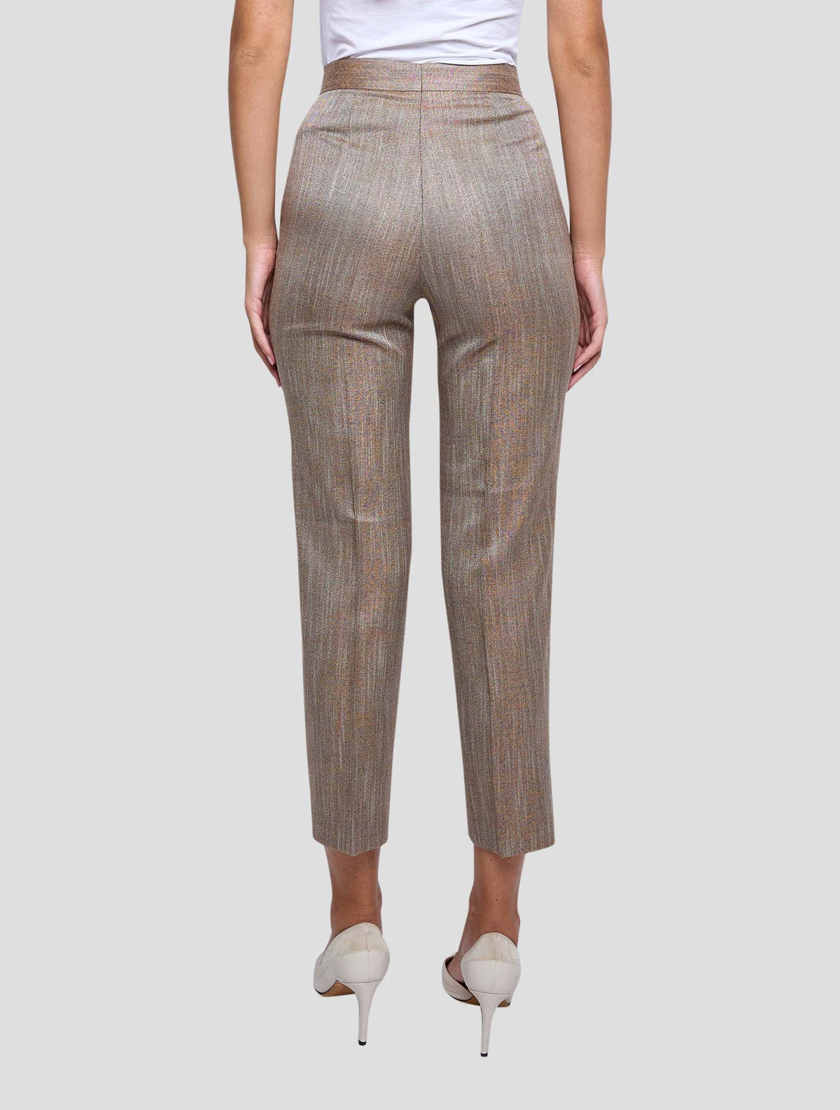 Kiton Brown Viscose Pants Women