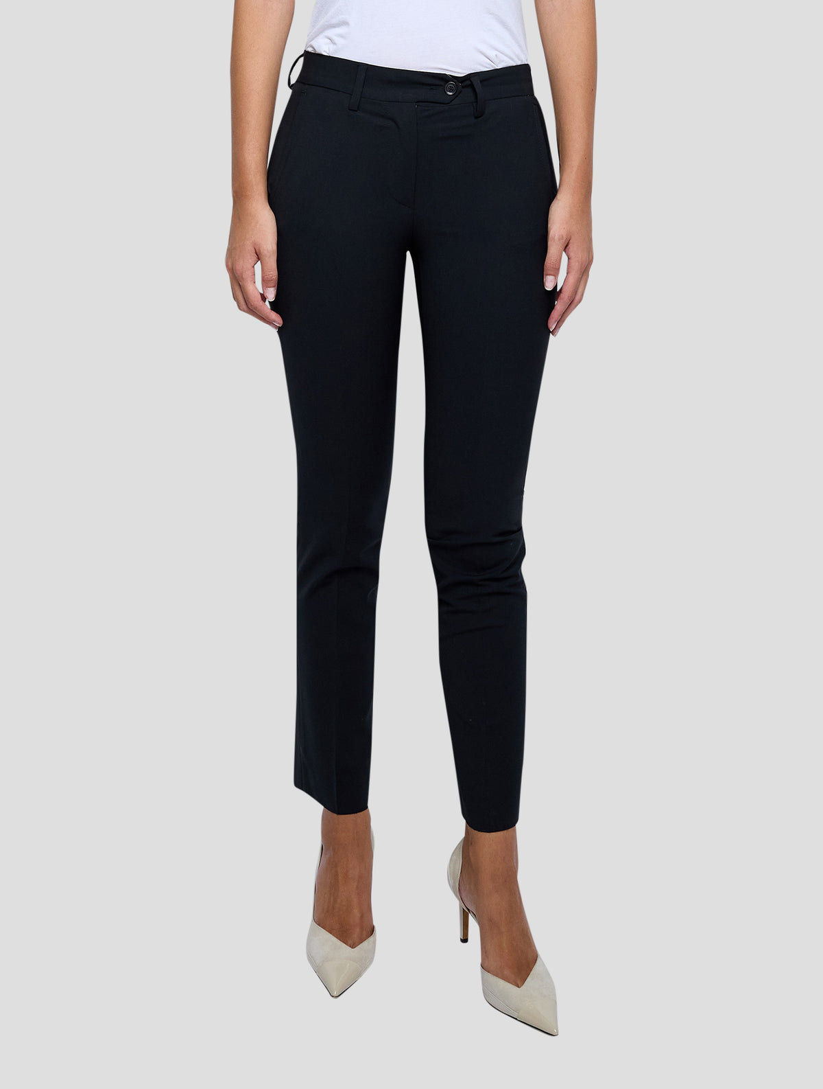 Kiton Black Wool Mohair Ea Pants Women