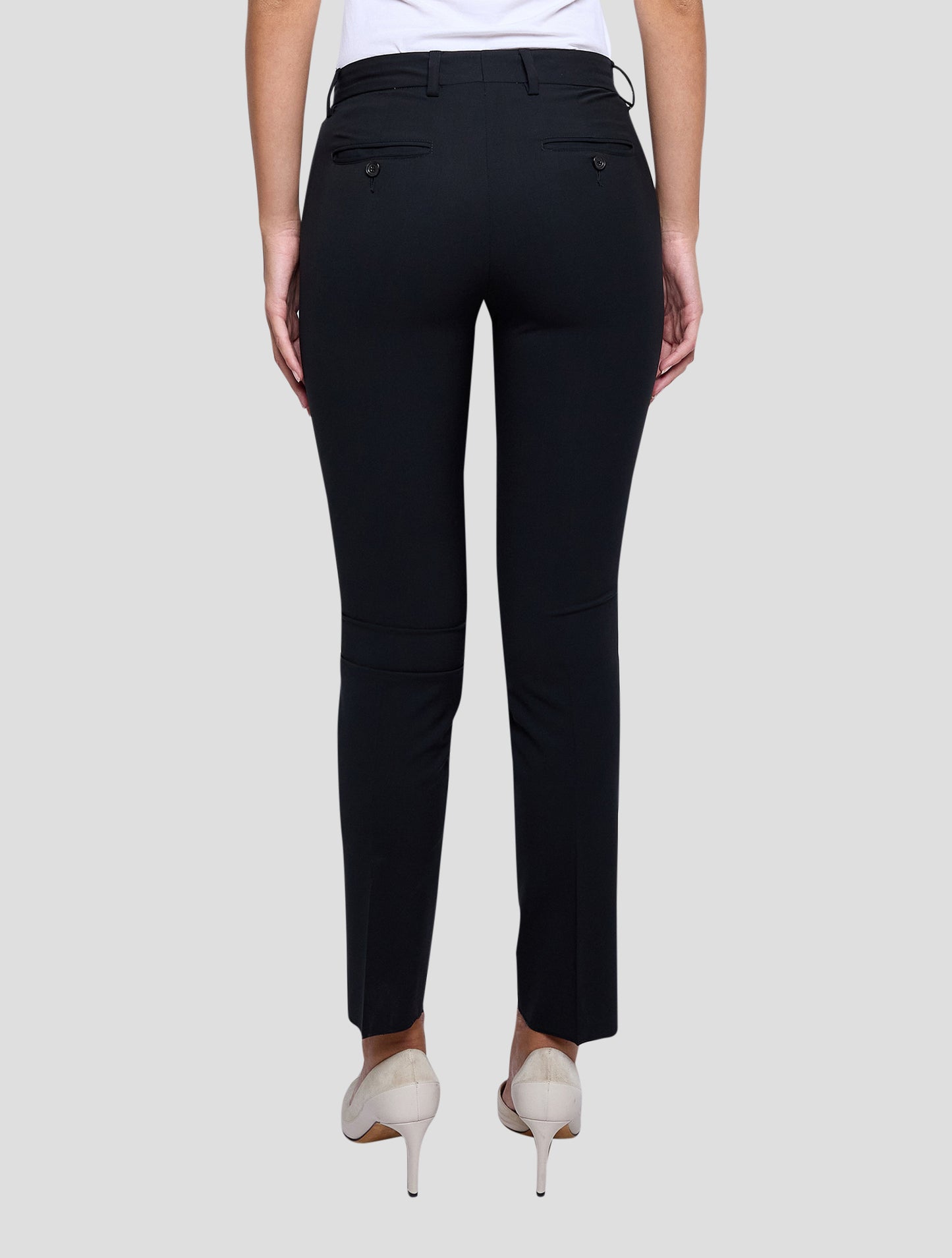 Kiton Black Wool Mohair Ea Pants Women