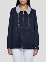 Kiton Gray Silk Reverse Coat Women