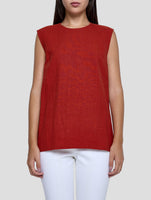 Kiton Red Linen Blazer Women