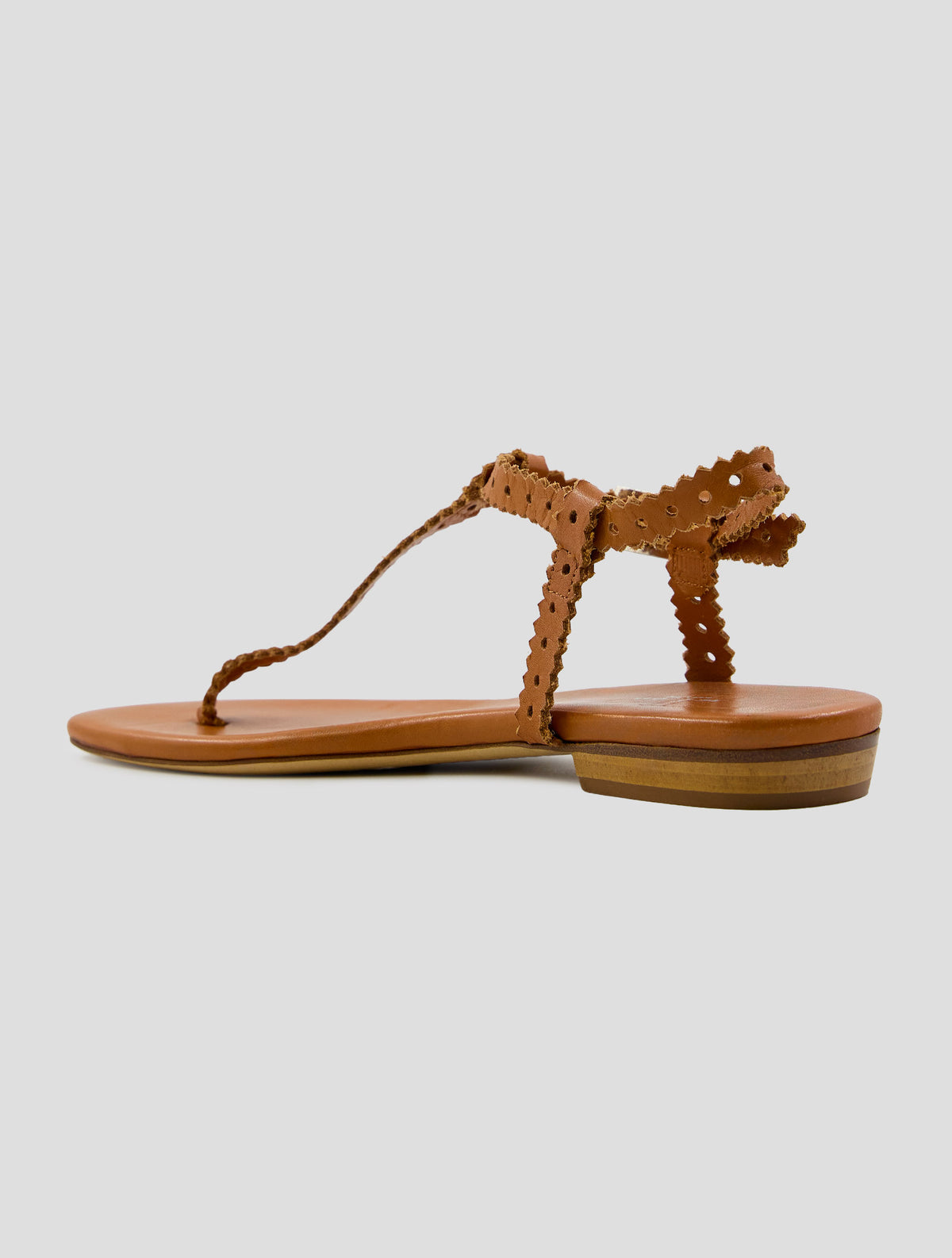 Kiton Brown Leather Sandals Women