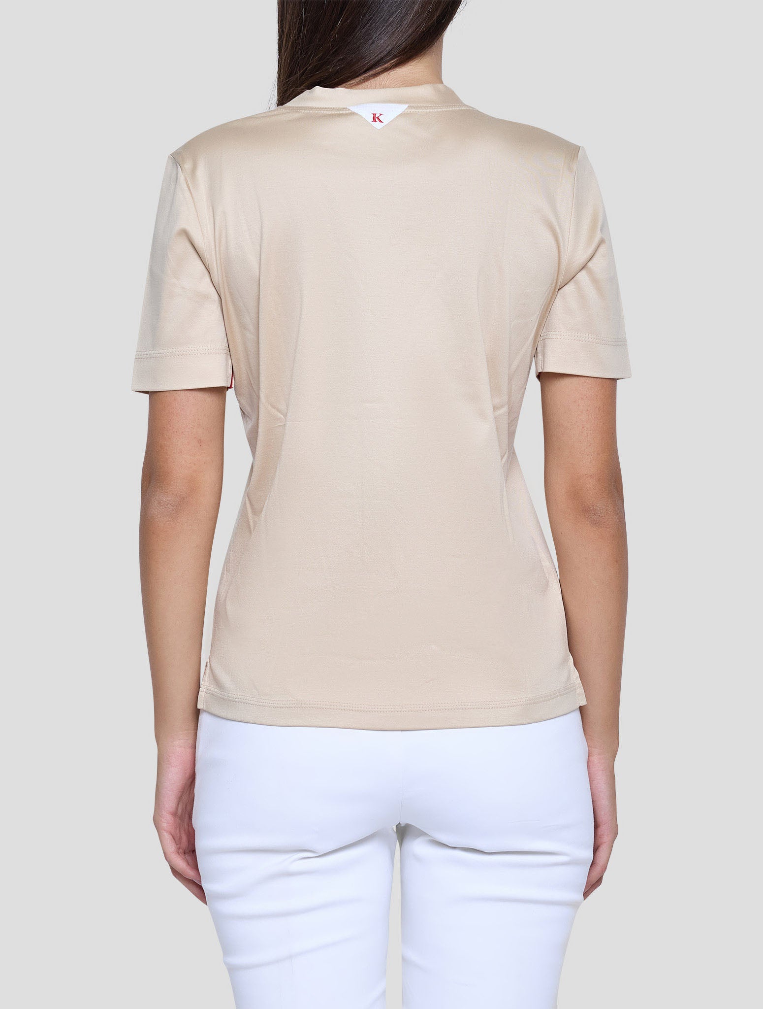 Kiton Brown Cotton T-Shirt Women