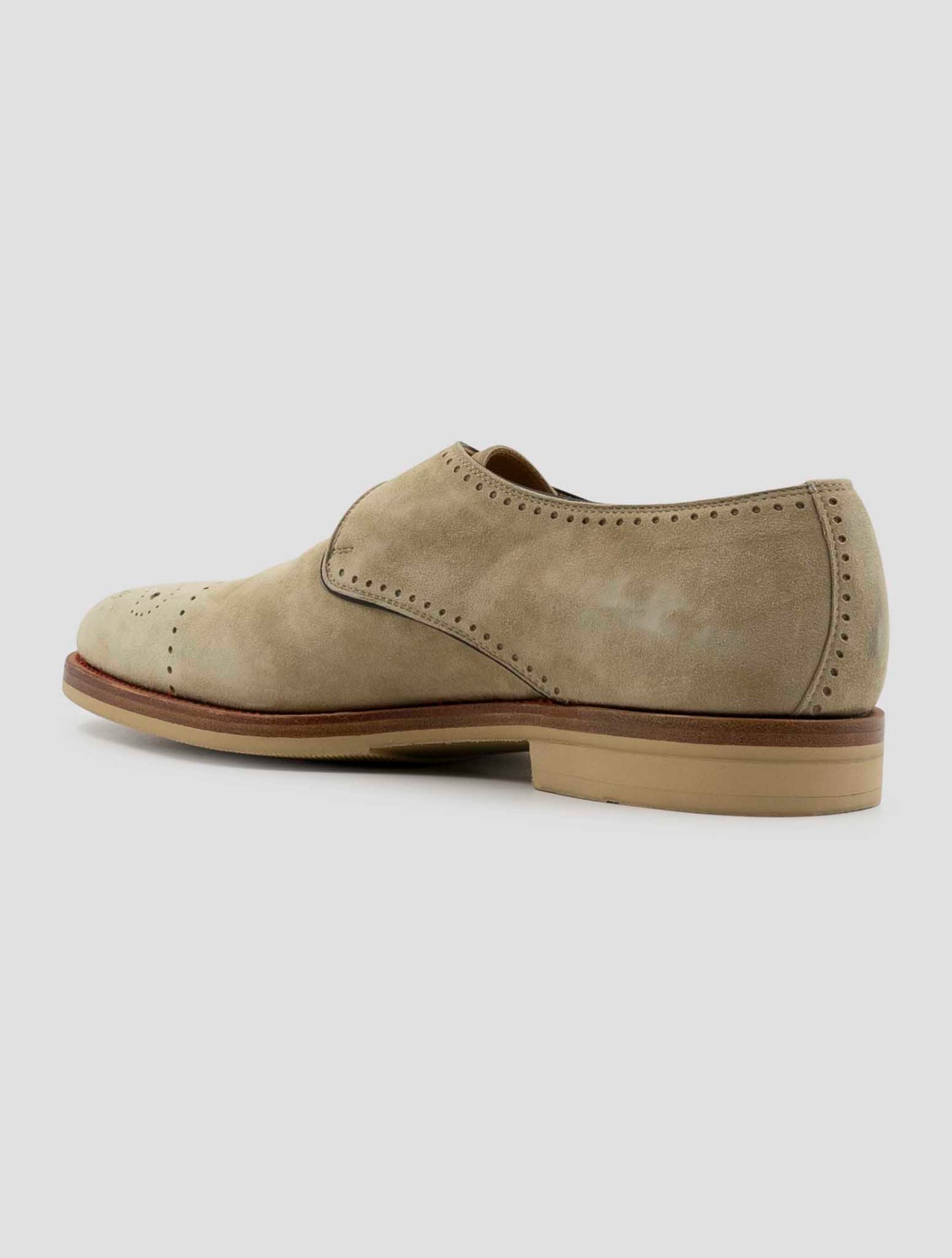 Kiton Beige Leather Suede Dress Shoes