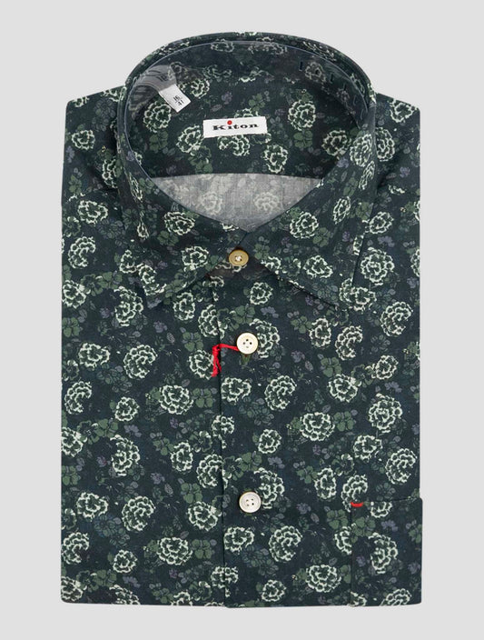 Kiton Multicolor Wool Shirt Nerano