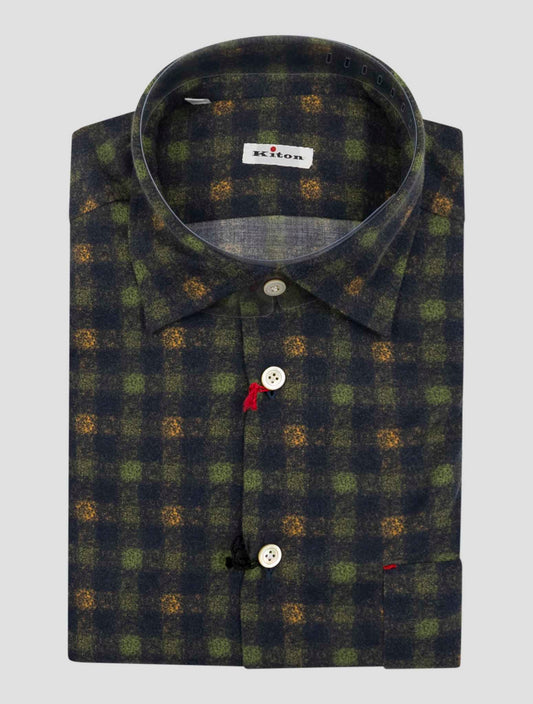 Kiton Multicolor Cotton Shirt Nerano