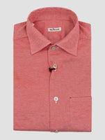 Kiton Red Cotton Shirt