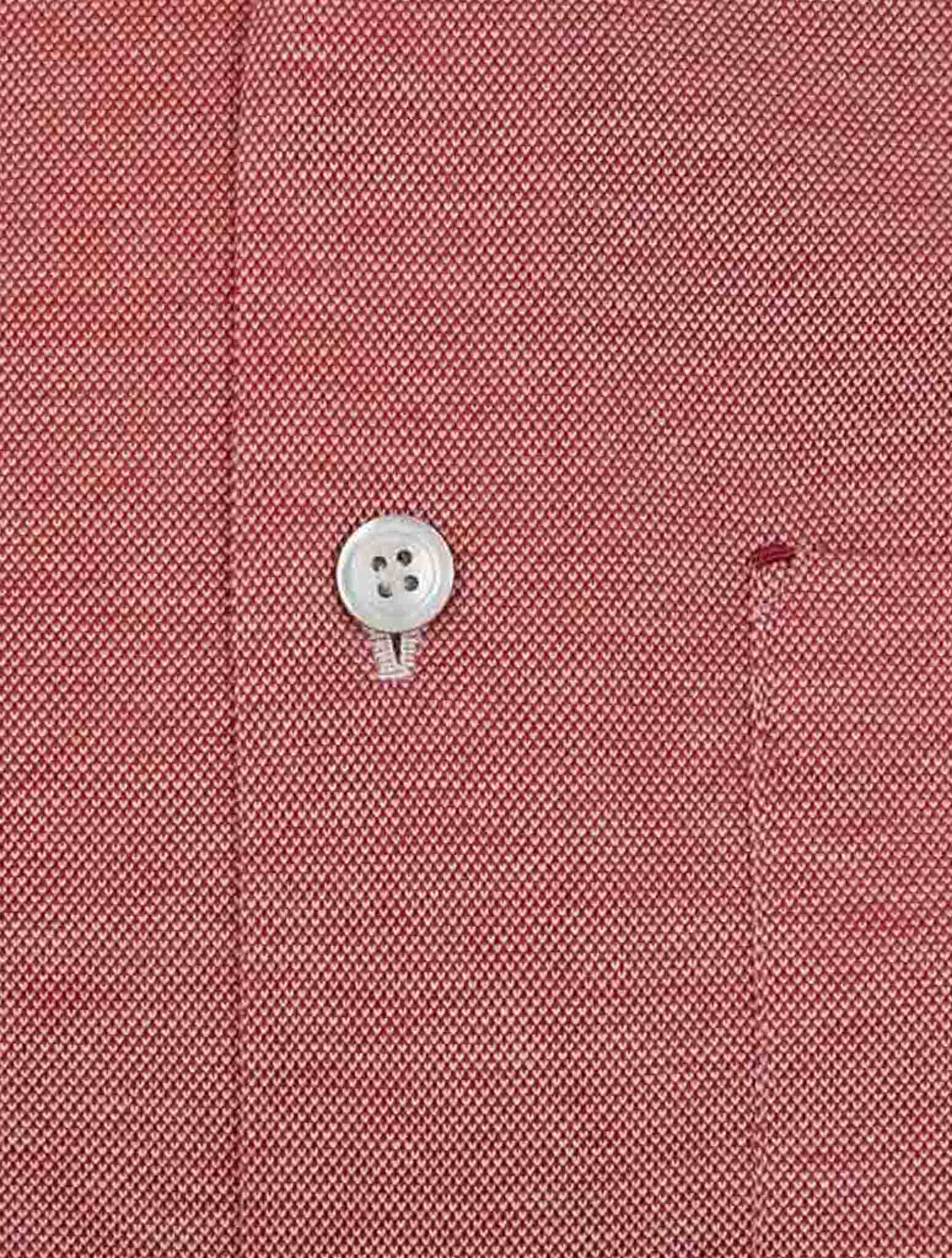 Kiton Red Cotton Shirt