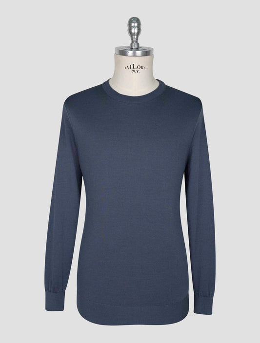 Kiton Gray Silk Sweater Crewneck