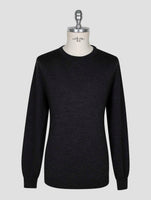 Kiton Dark Gray Wool Sweater Crewneck