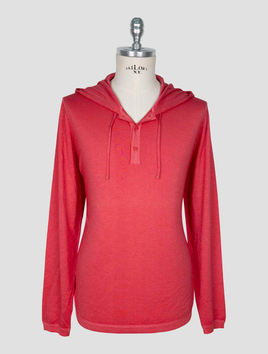 Kiton Pink Cashmere Silk Sweater Hoodie