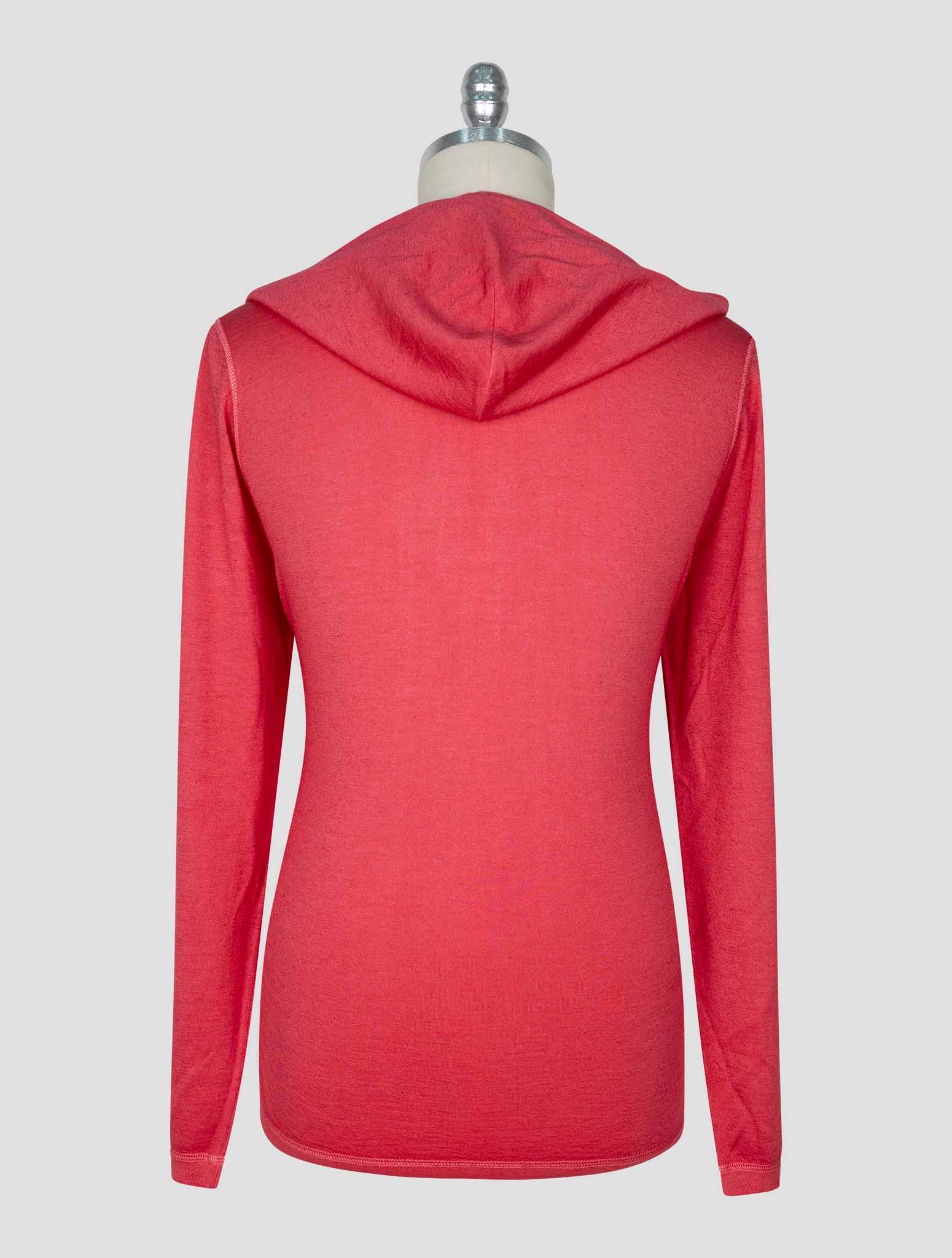 Kiton Pink Cashmere Silk Sweater Hoodie
