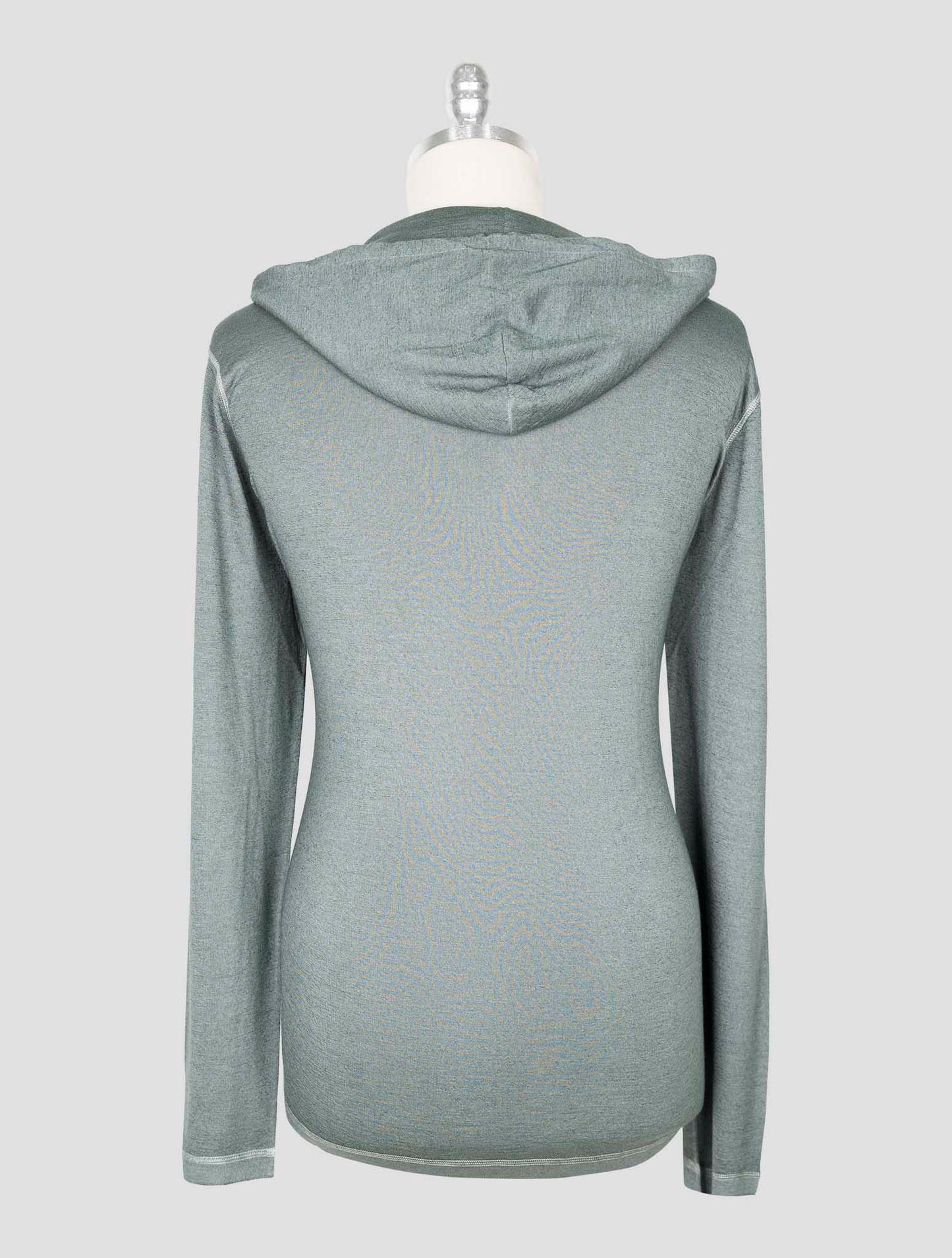 Kiton Green Cashmere Silk Sweater Hoodie