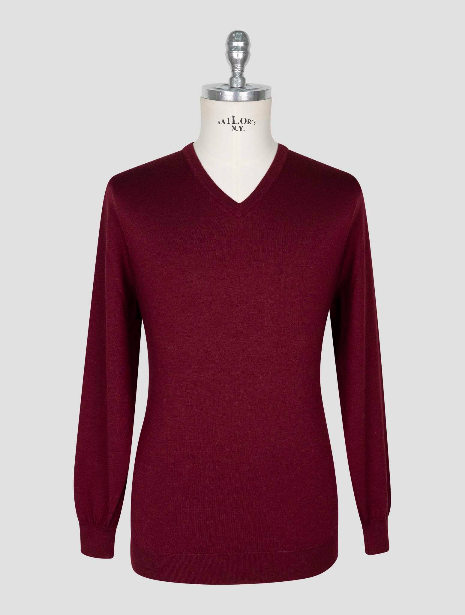 Kiton Gray Cashmere Silk Sweater V-Neck