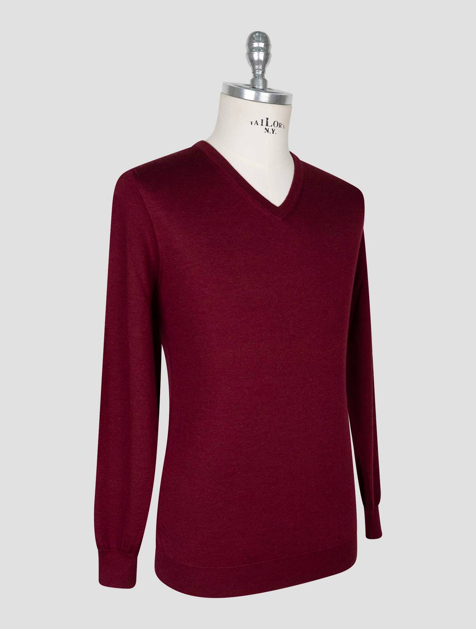 Kiton Gray Cashmere Silk Sweater V-Neck