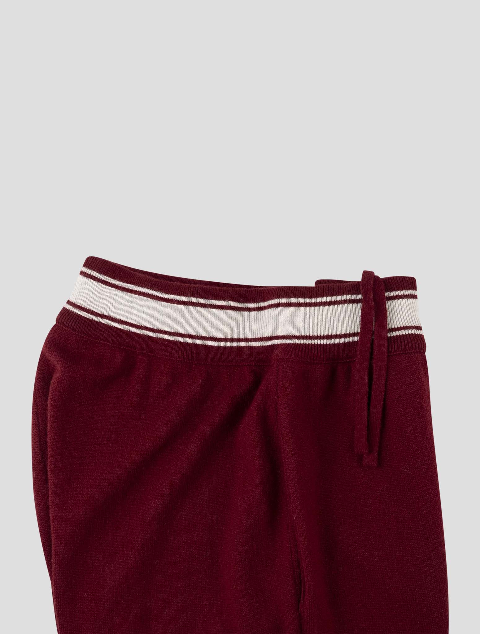 Kiton Burgundy Cashmere Jogging Pants