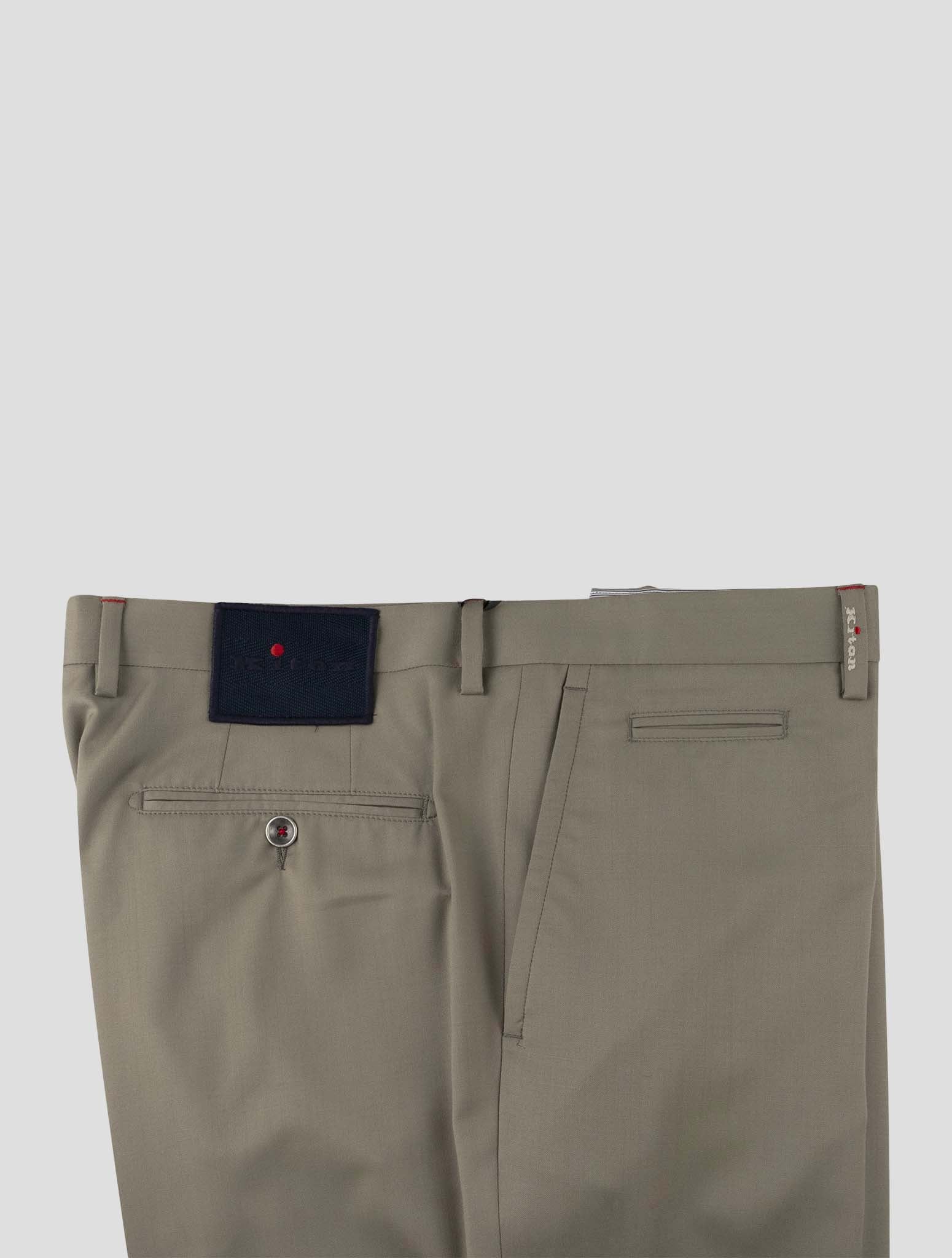 Kiton Green Wool Pants