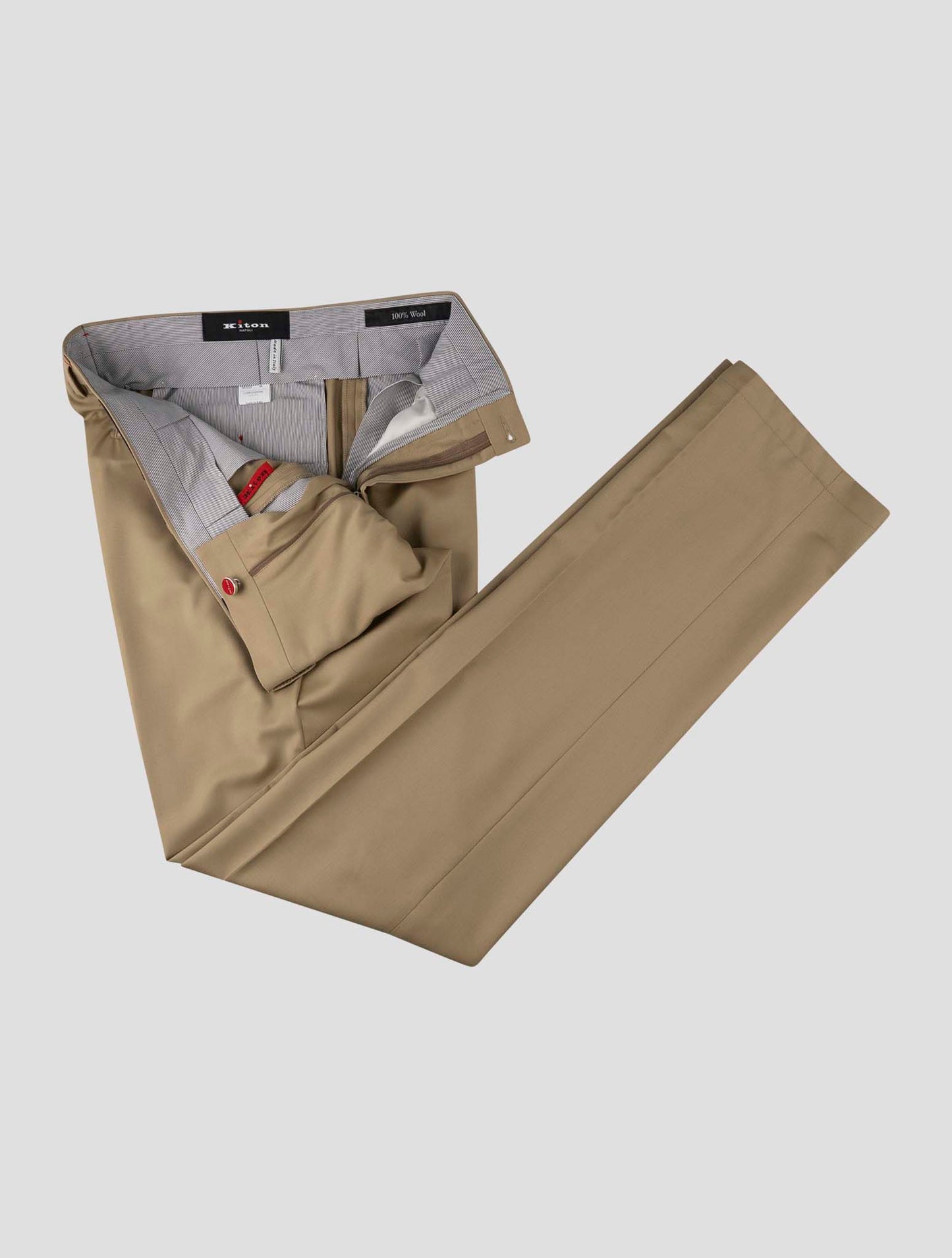 Kiton Brown Wool Pants