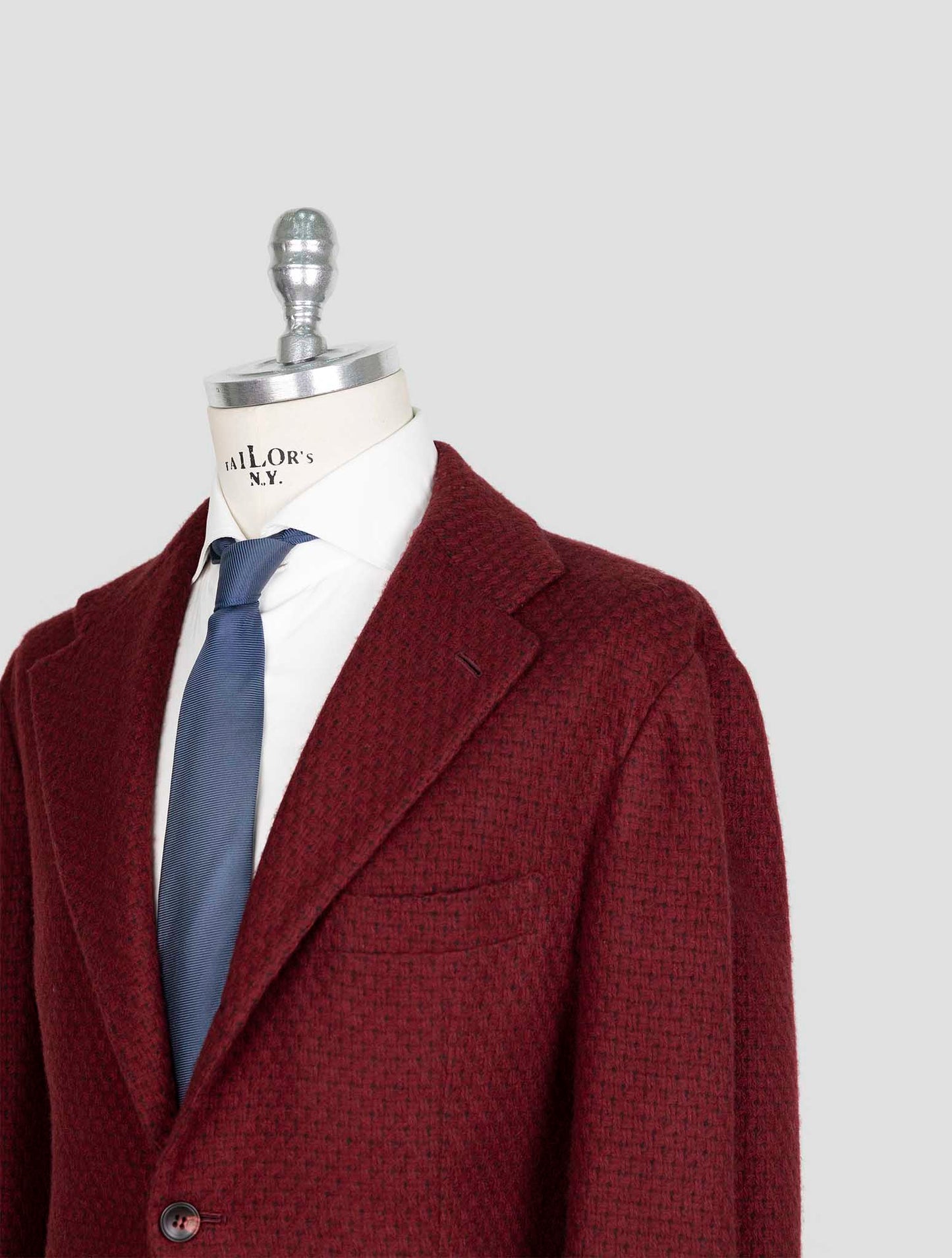 Kiton Burgundy Cashmere Blazer