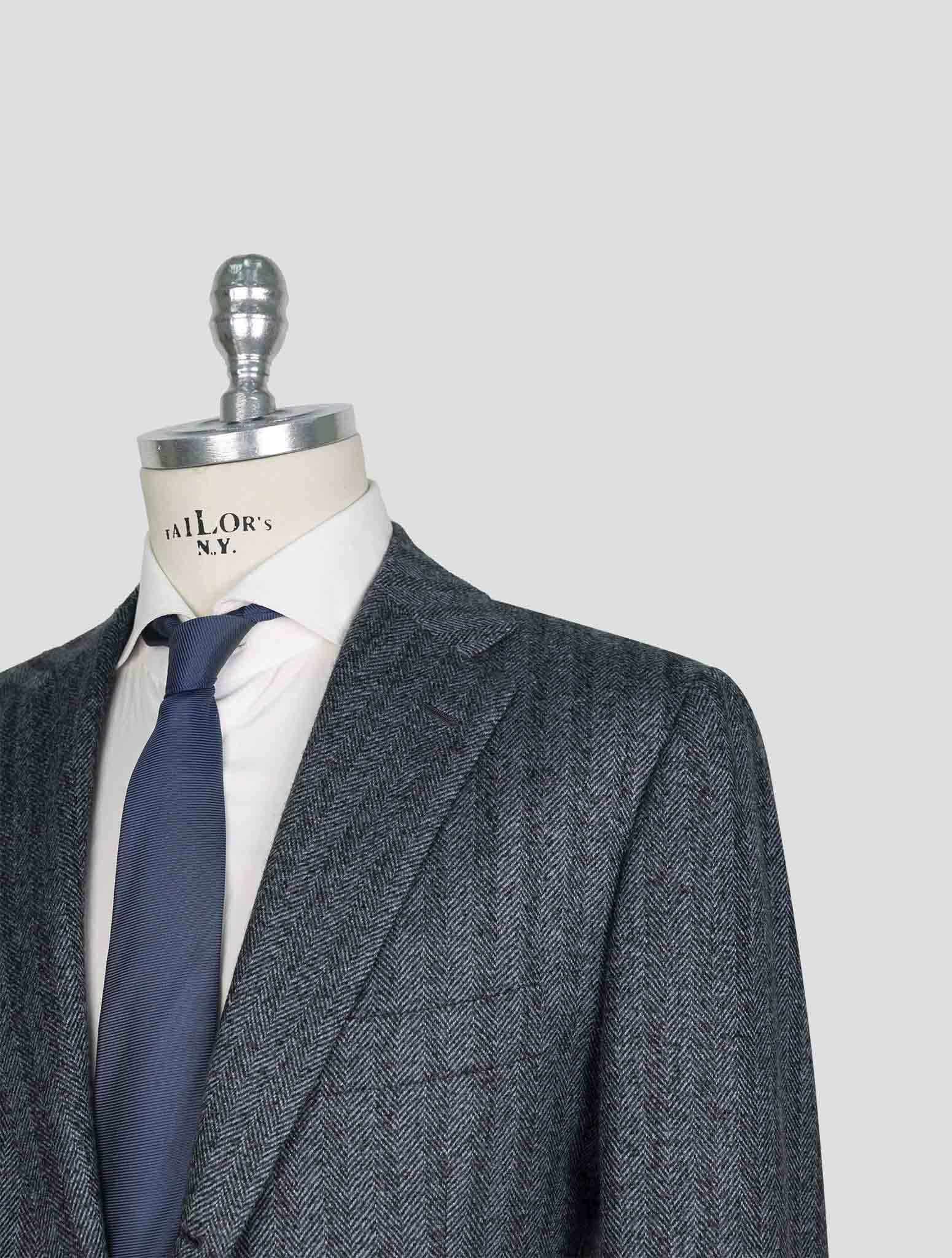Kiton Blue Gray Cashmere Blazer