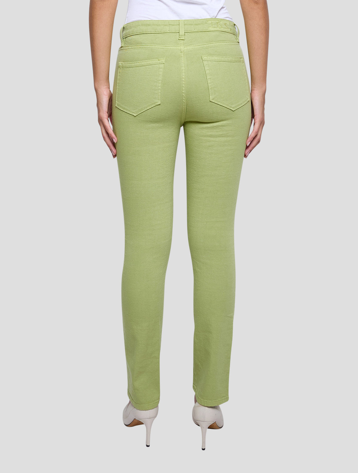 Kiton Green Cotton Ea Jeans Women