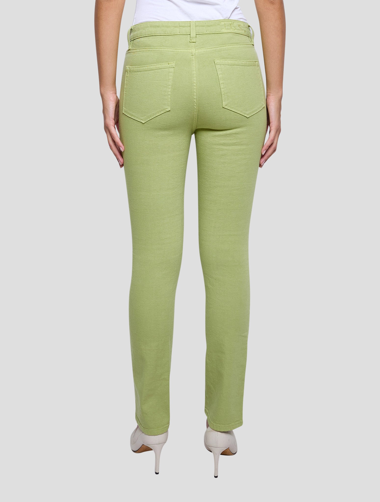 Kiton Green Cotton Ea Jeans Women