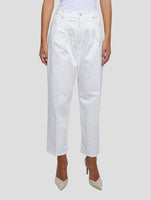 Kiton White Cotton Ea Jeans Women
