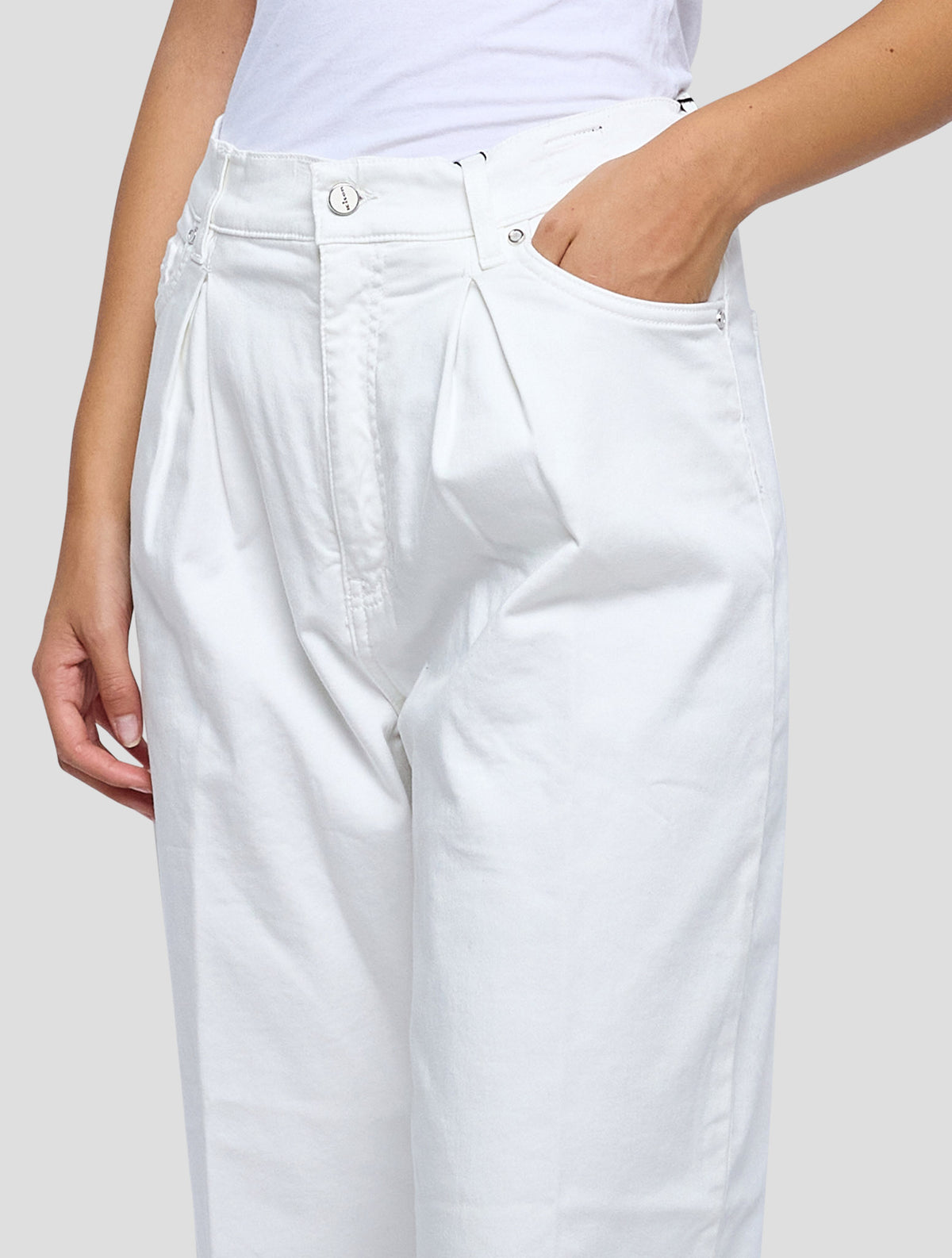 Kiton White Cotton Ea Jeans Women