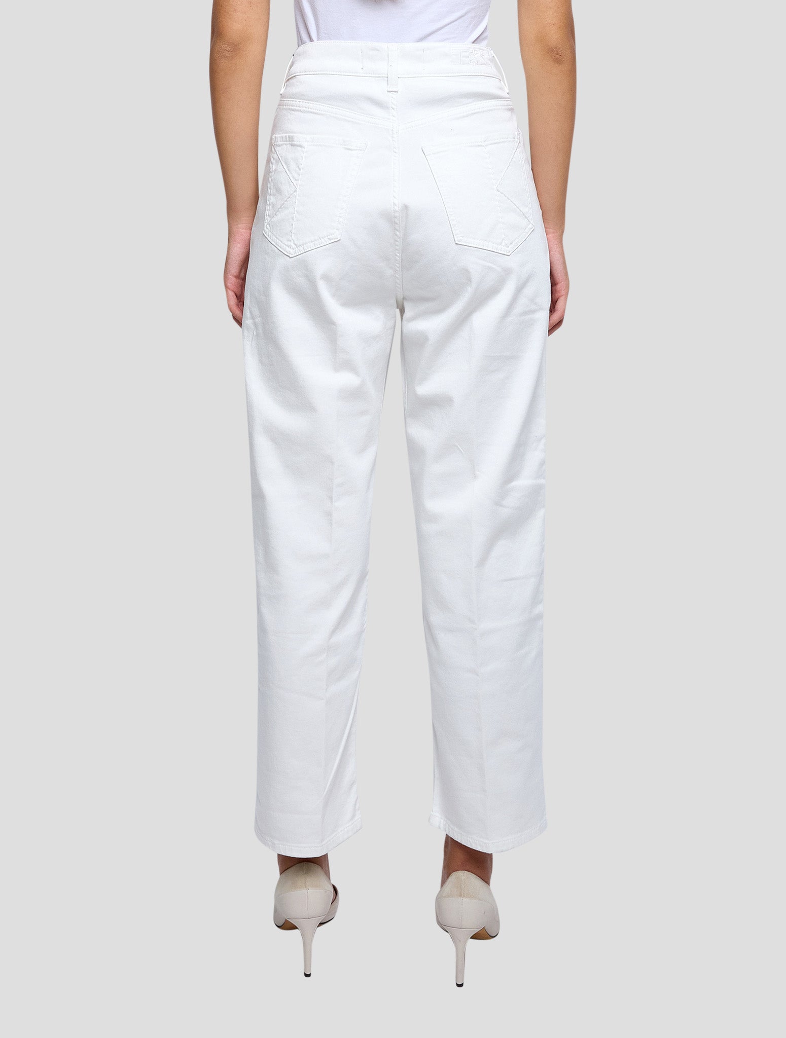 Kiton White Cotton Ea Jeans Women