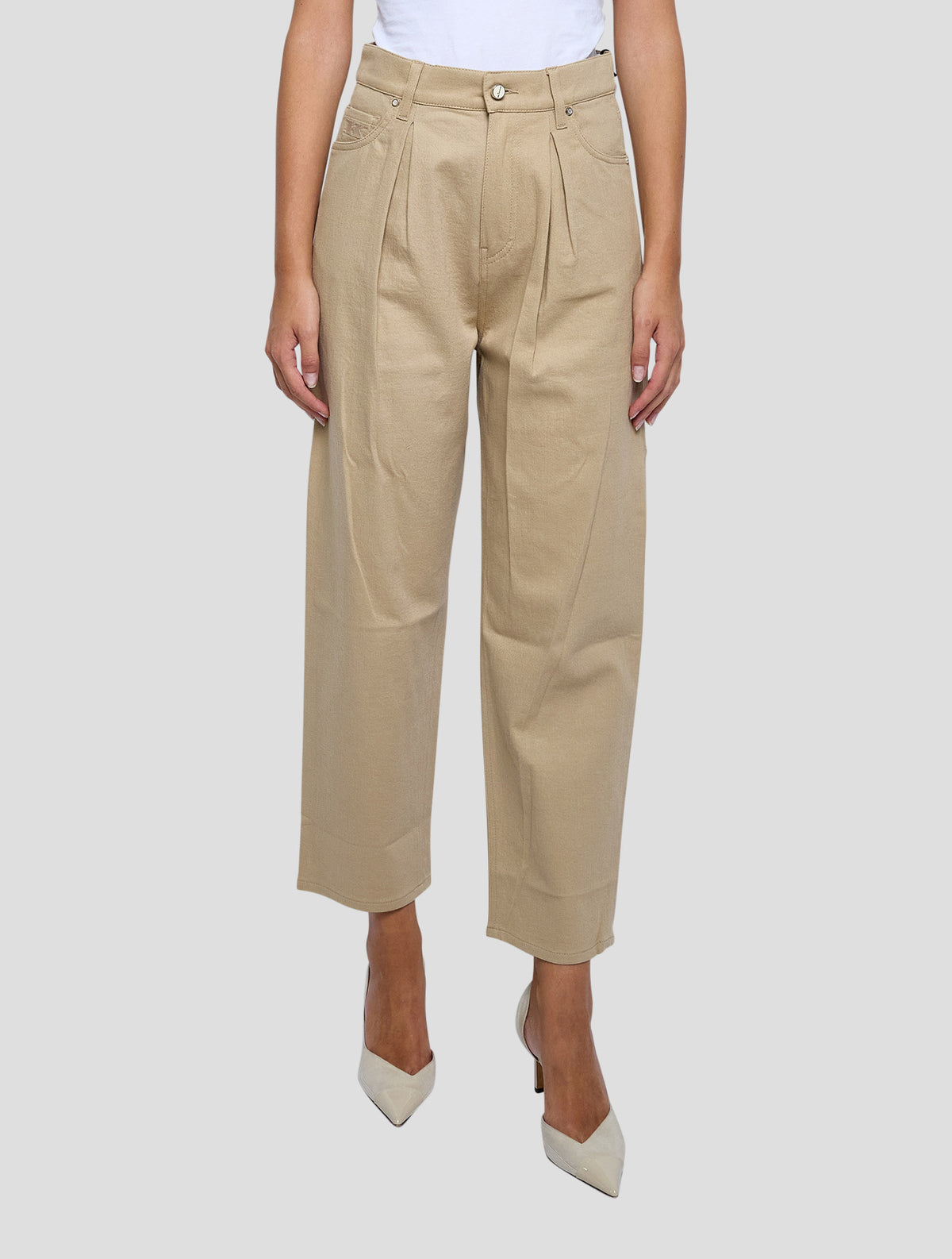 Kiton Beige Cotton Cashmere Ea Jeans Women