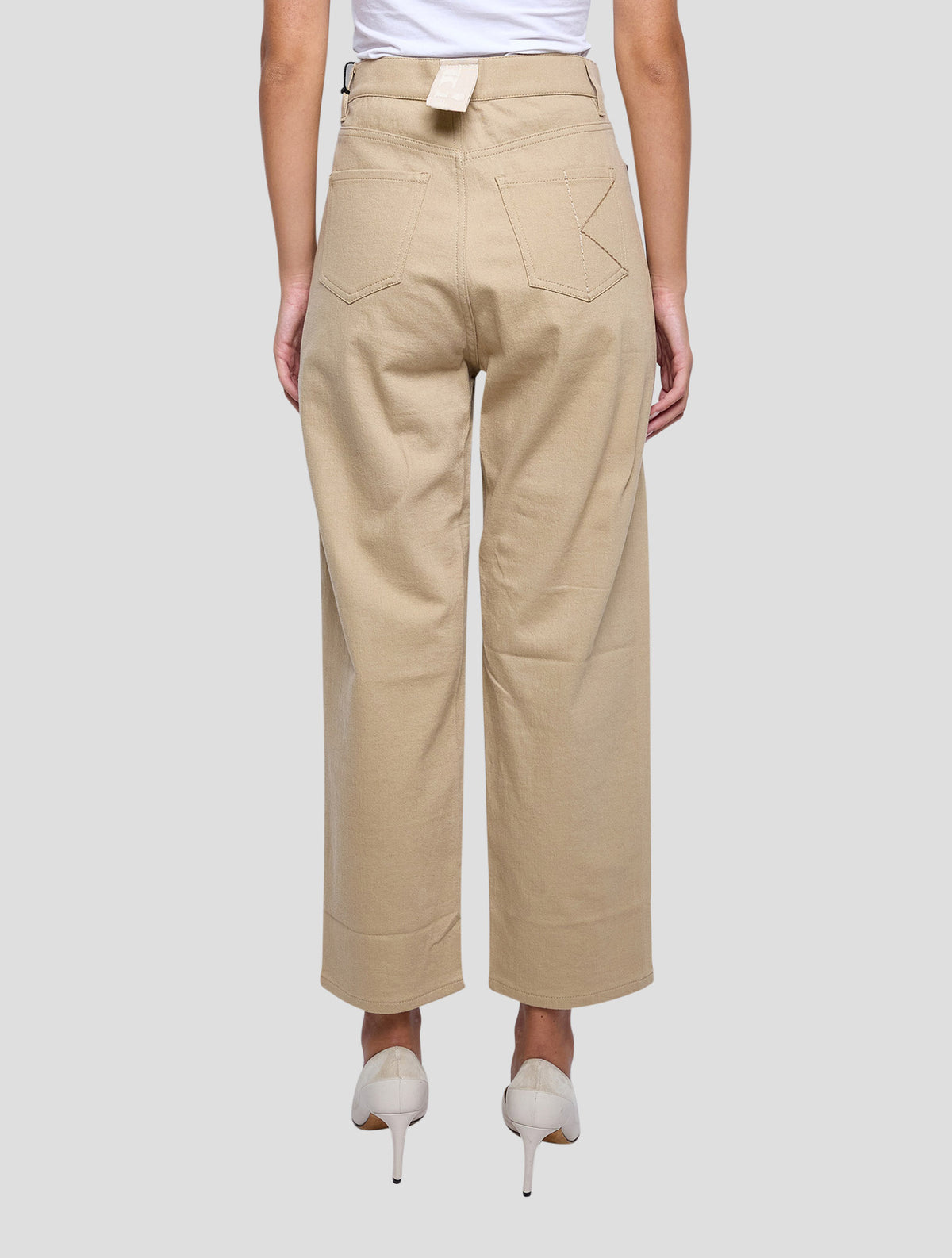 Kiton Beige Cotton Cashmere Ea Jeans Women