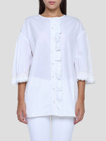 Kiton White Cotton Shirt Women