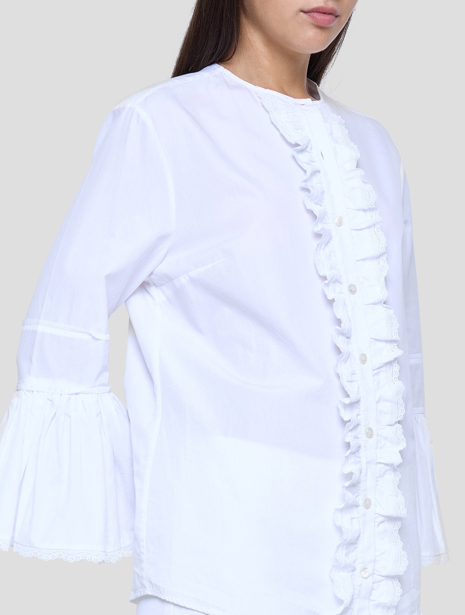Kiton White Cotton Shirt Women