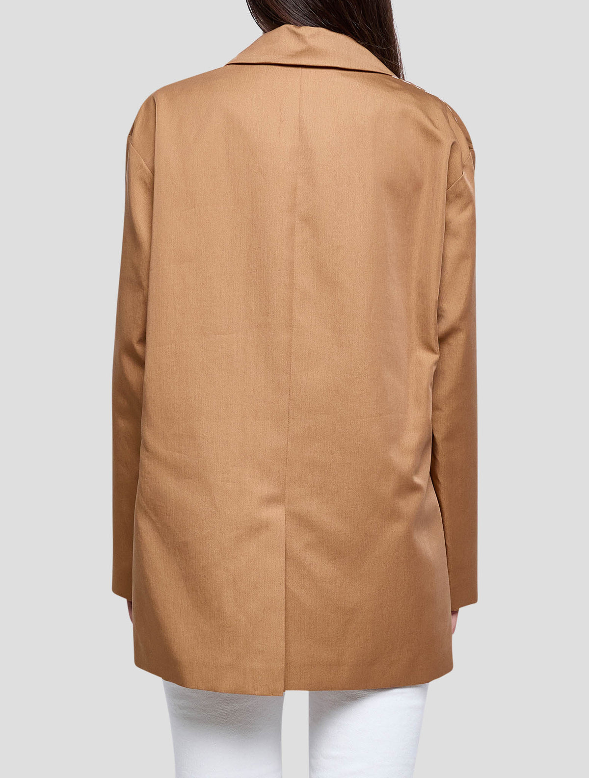Kiton Brown Lyocell Viscose Silk Blazer Women