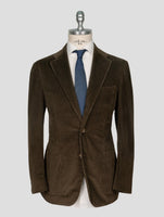 Kiton Brown Cotton Velvet Blazer