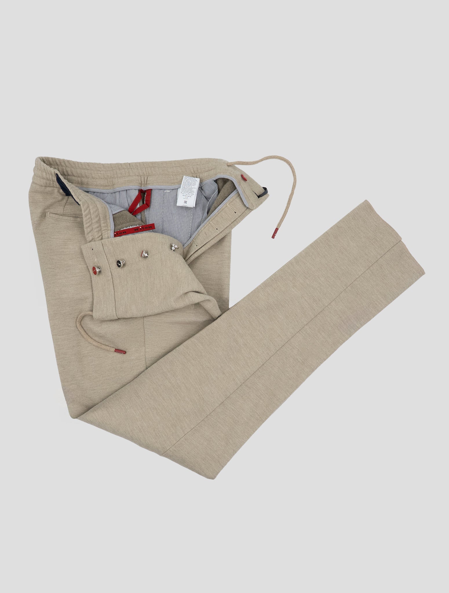 Kiton Beige Wool Pa Pants
