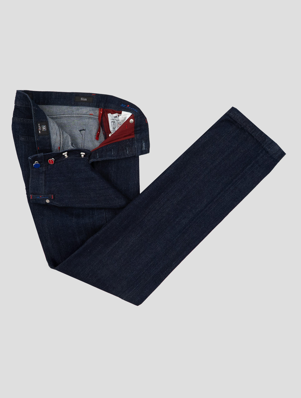 Kiton Blue Cotton Ea Jeans
