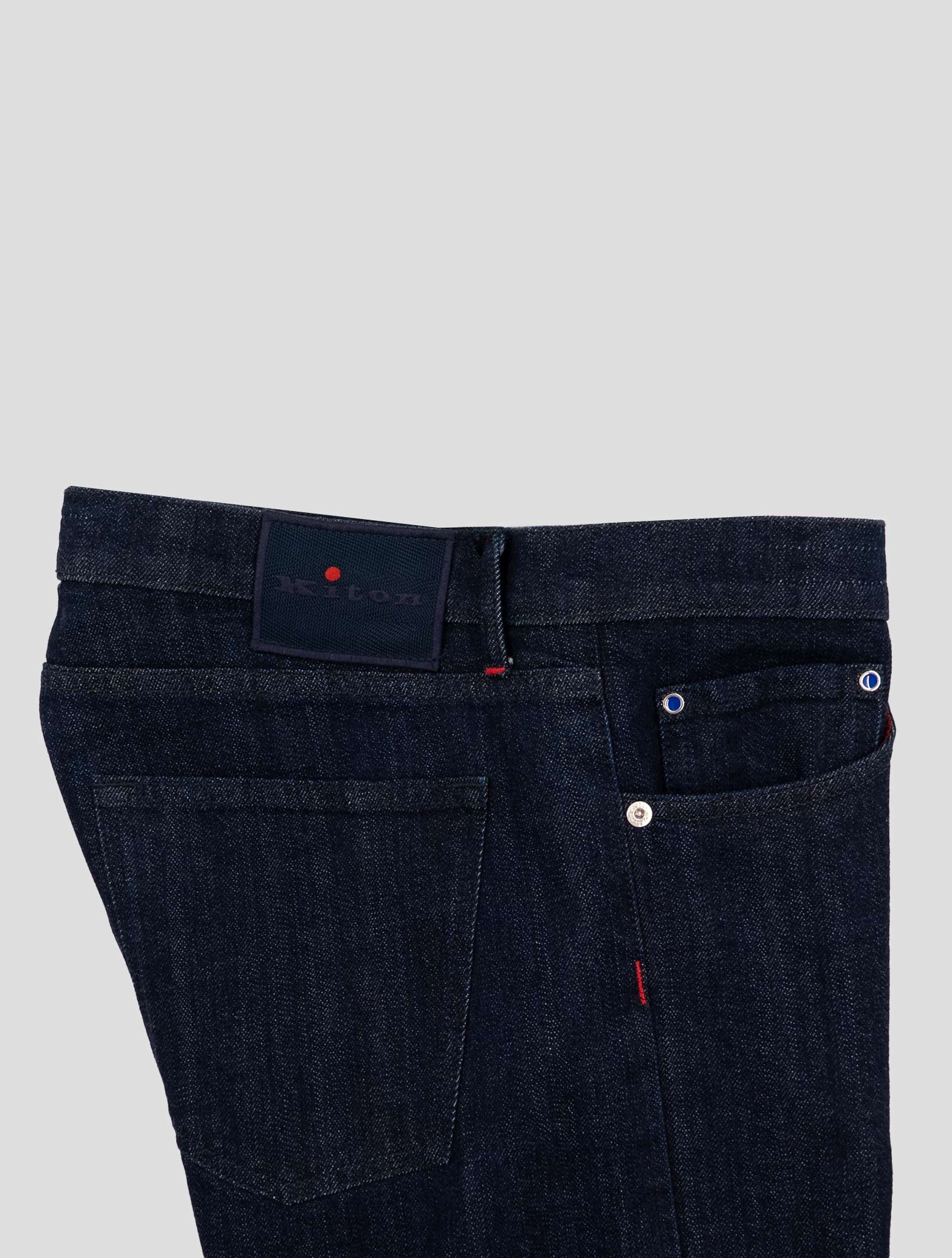 Kiton Blue Cotton Ea Jeans