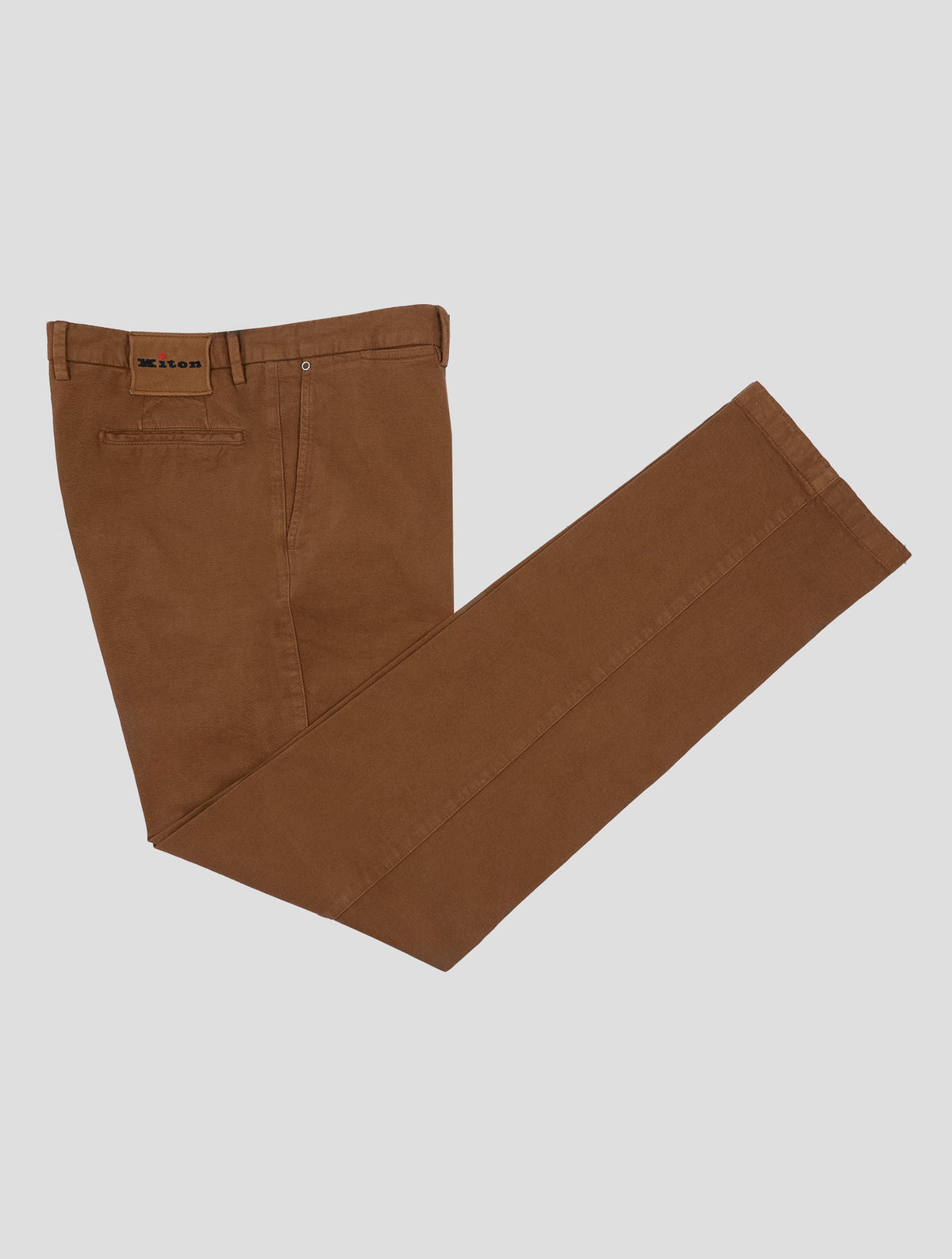 Kiton Brown Cotton Cashmere Ea Pants