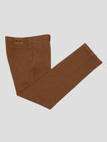 Kiton Brown Cotton Cashmere Ea Pants