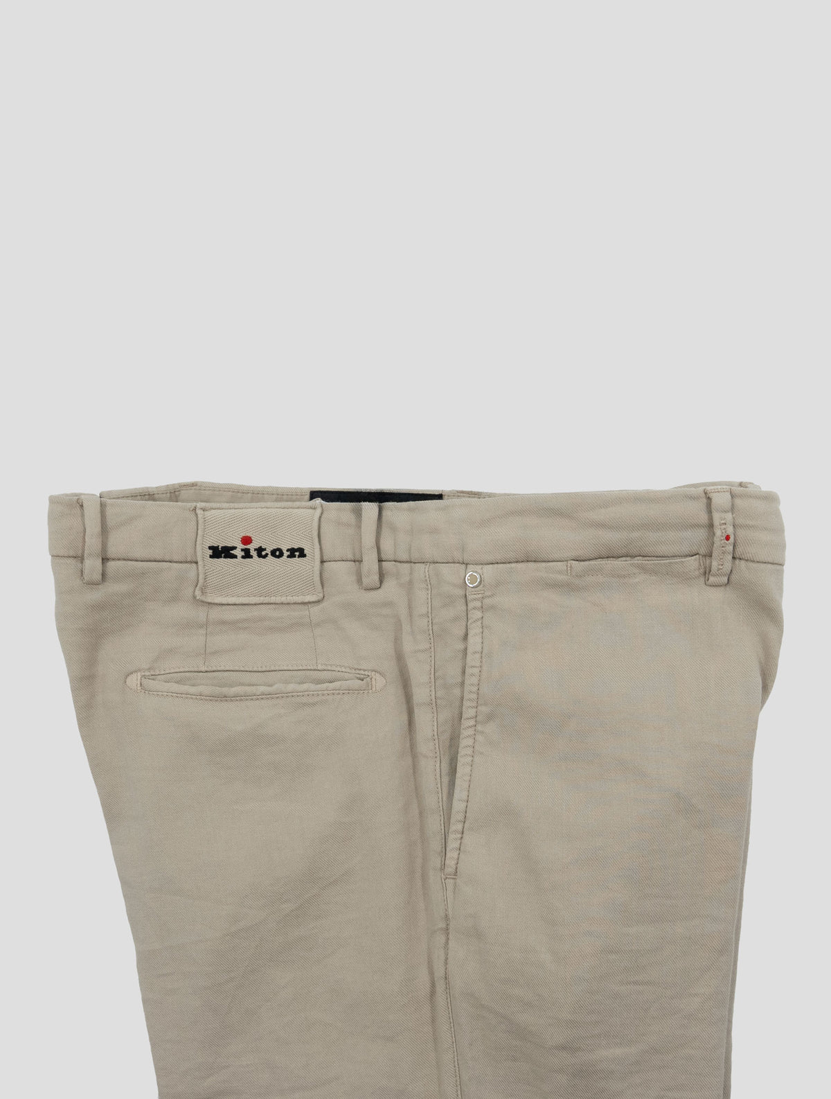 Kiton Beige Linen Cotton Ea Pants