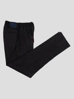 Kiton Black Virgin Wool Pa Ea Pants