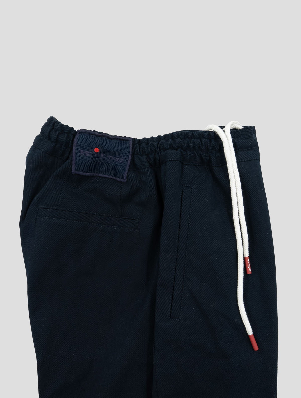 Kiton Blue Cotton Ea Pants