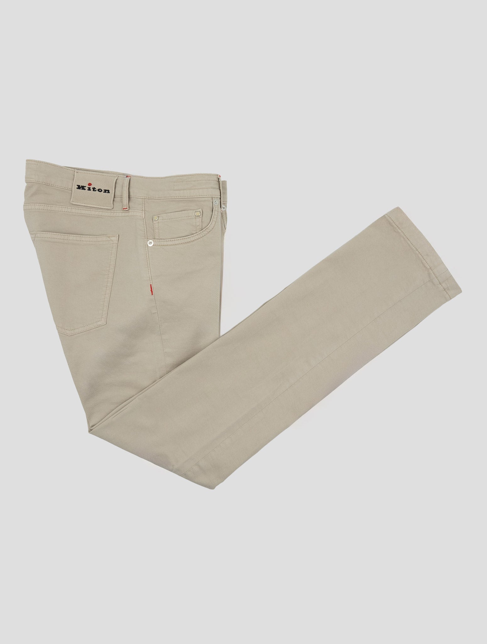 Kiton Beige Cotton Ea Jeans
