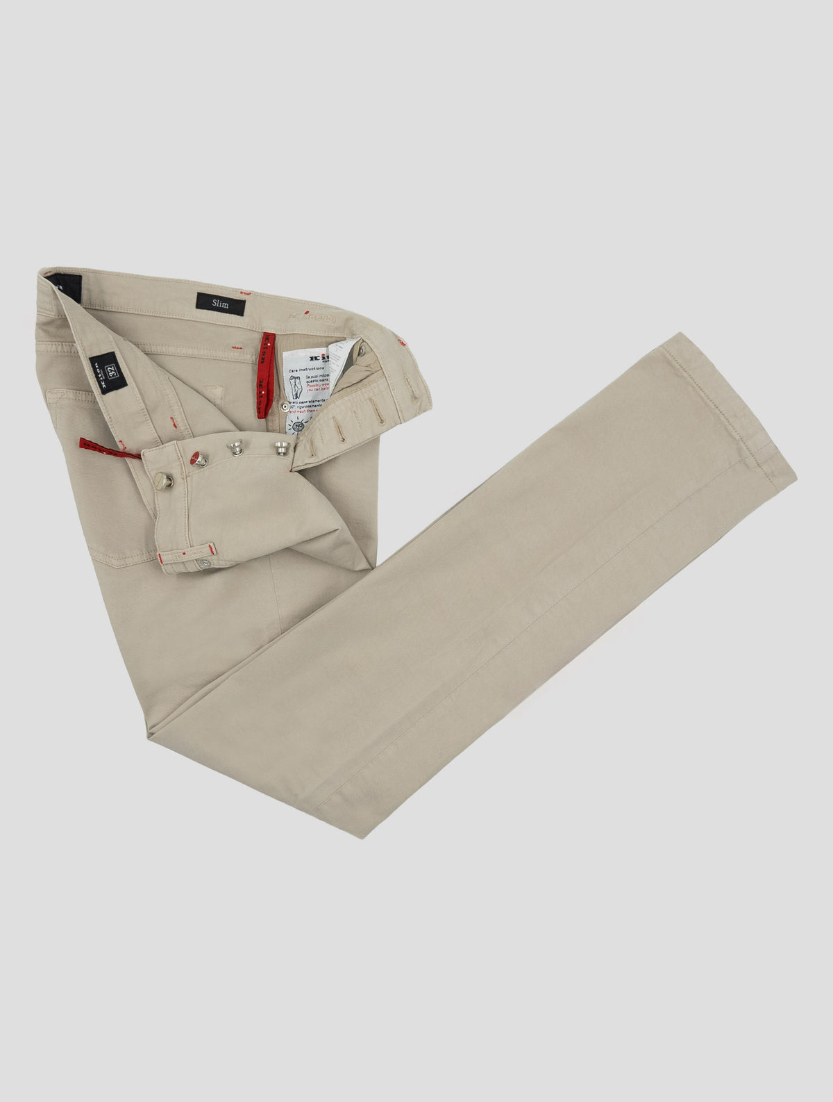 Kiton Beige Cotton Ea Jeans
