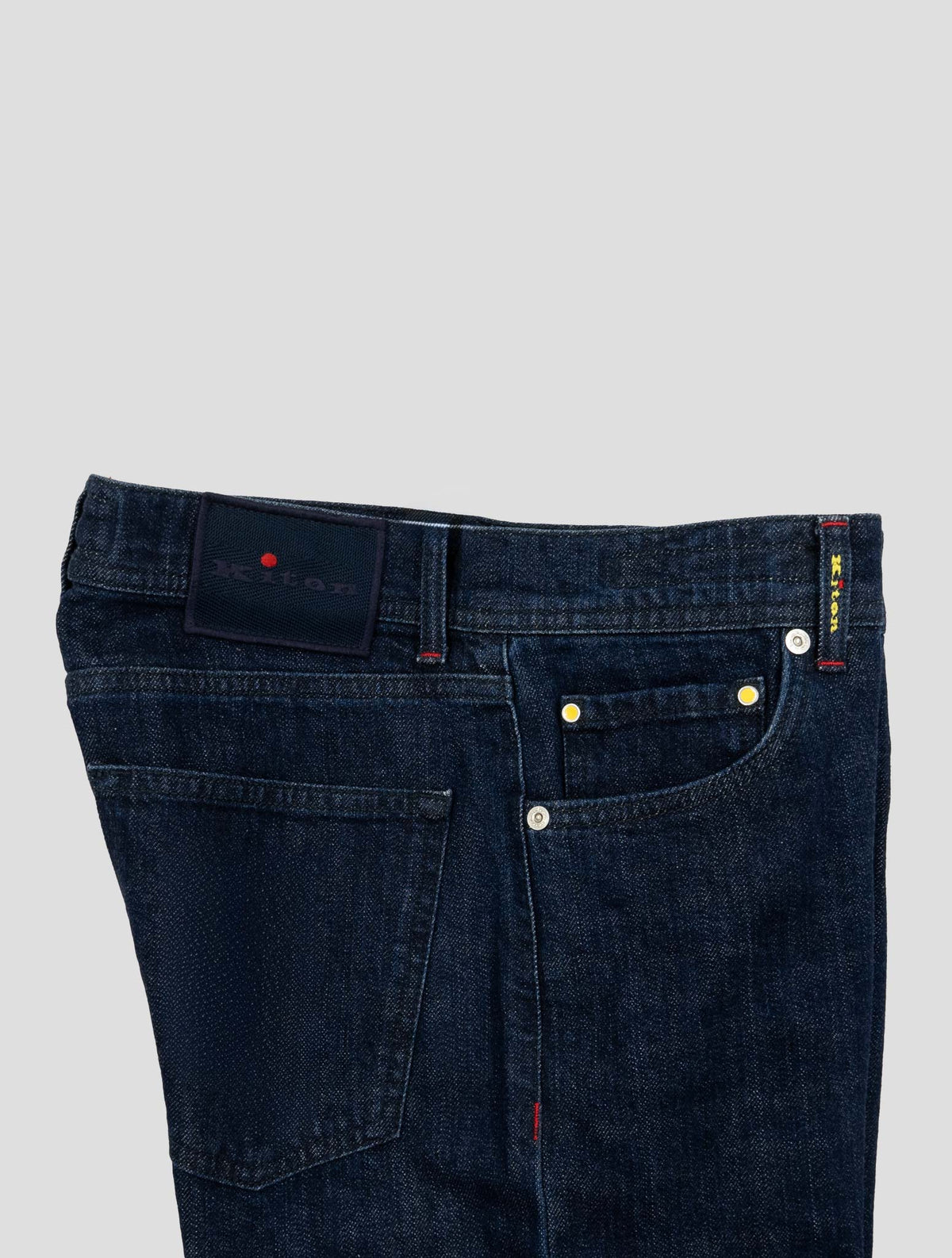 Kiton Blue Cotton Ea Pants